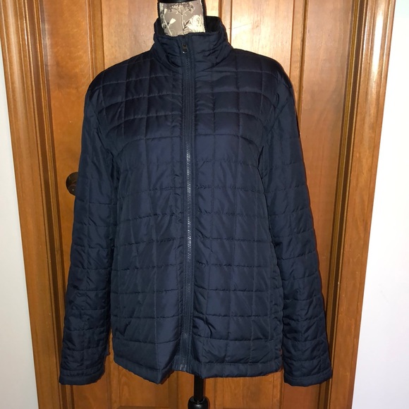 Lands End Navy Blue Liner Zip Jacket L - Picture 2 of 14